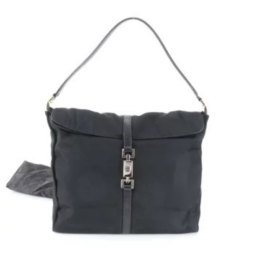 Gucci Jackie Leather Shoulder Bag Black